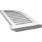 Ekena Millwork Quarter Round Top Right Surface Mount PVC Gable Vent w/ 2"W x 2"P Brickmould Sill Frame, 14"W x 34"H GVPQR14X3403SN - alternate 3